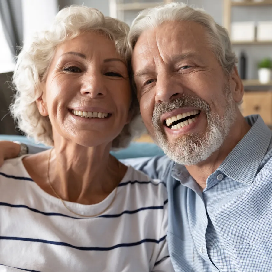 Couple smiling after solar contract cancelation